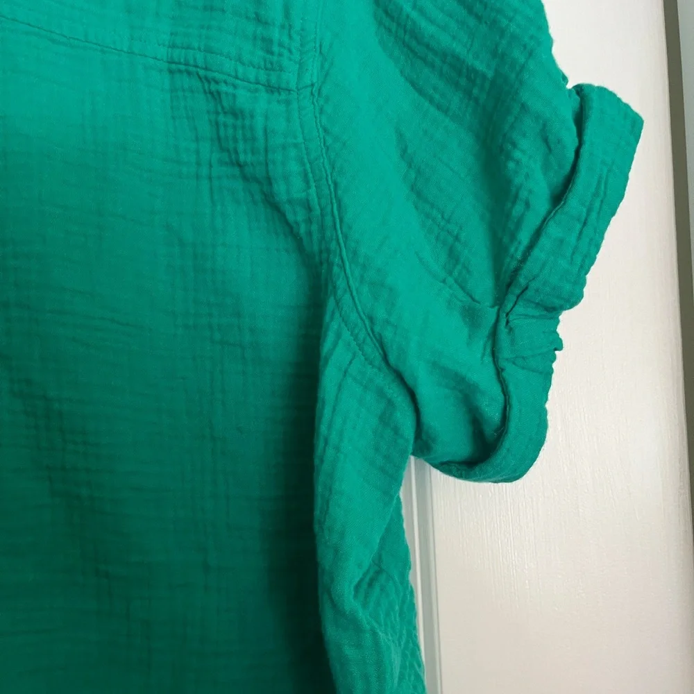 NWT Universal Thread Green Tie Front Button Shirt, Size XXL - Picture 10 of 10